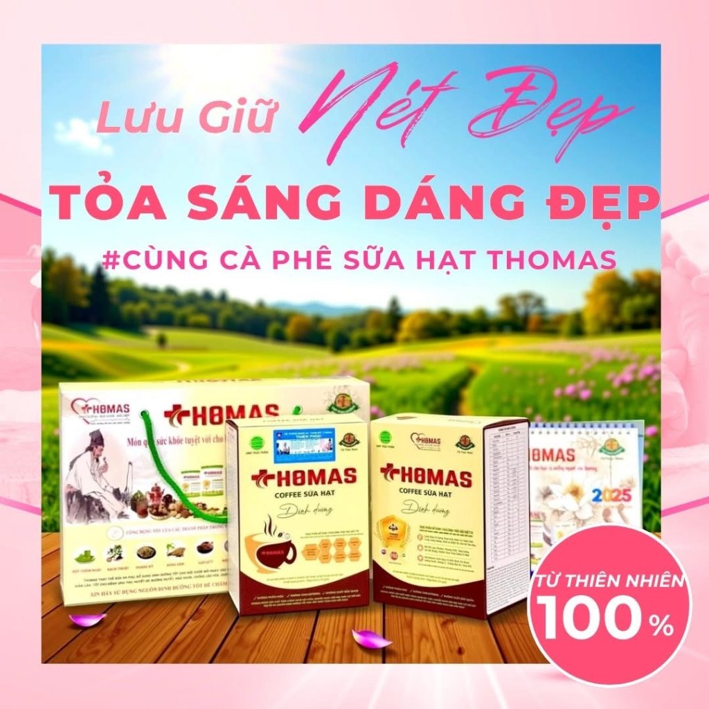 Cafe Sữa Hạt Dinh Dưỡng THOMAS T6 ( HỘP 10 GÓI )